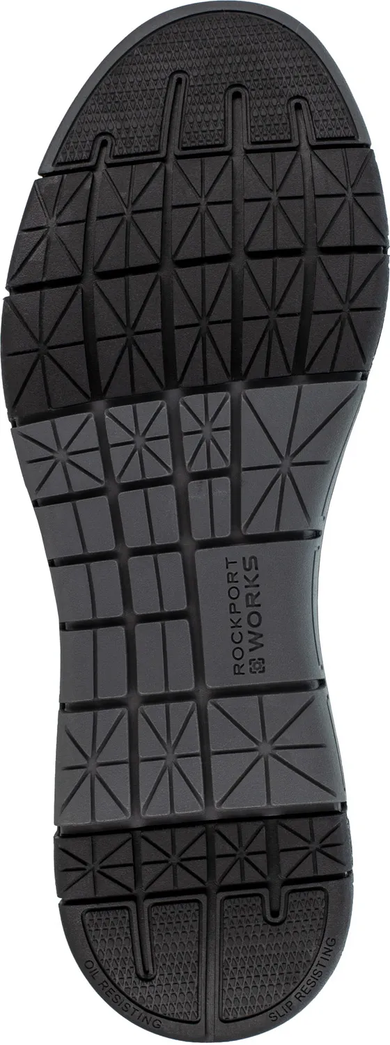 ROCKPORT WORKS Zapato de trabajo informal con elßsticos laterales SD con puntera de acero, negro, de hombre, Rockport Primetime
