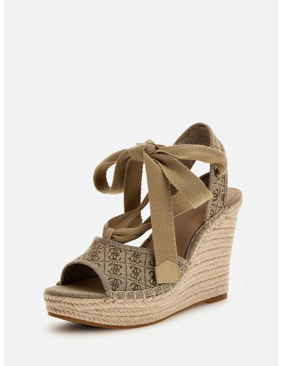 Sandalia con plataforma Halona con logo 4g de Guess