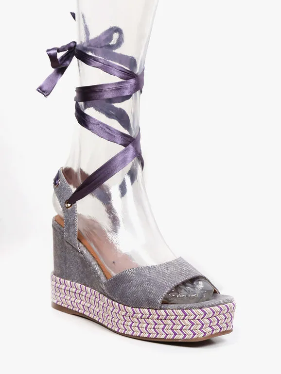 Saralòpez Sandalias cuña para mujer
