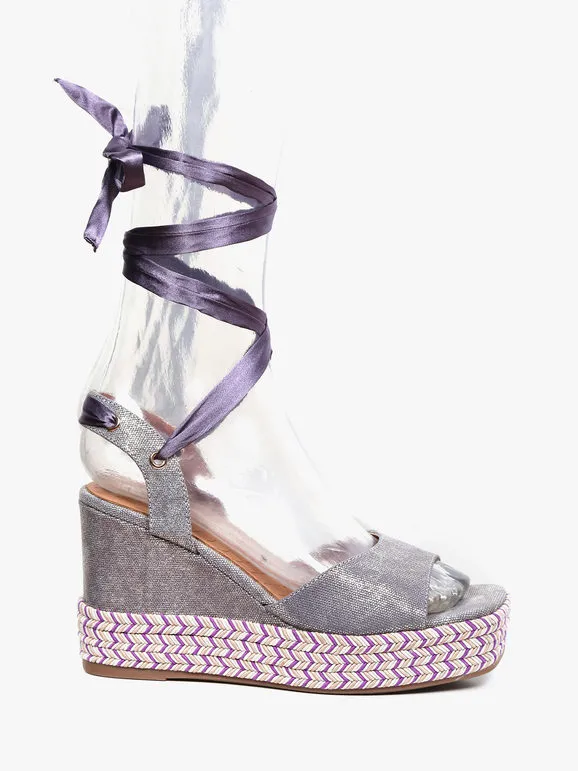 Saralòpez Sandalias cuña para mujer