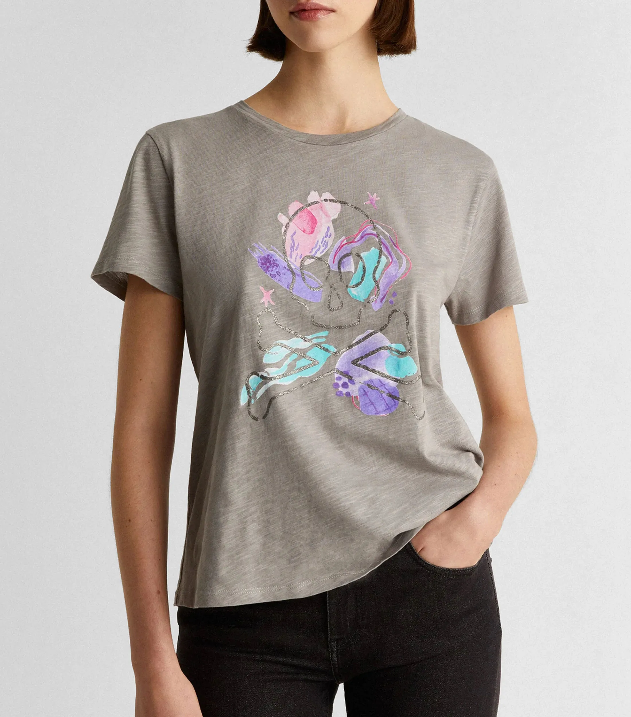 Scalpers Playera Cuello Redondo Manga Corta Mujer