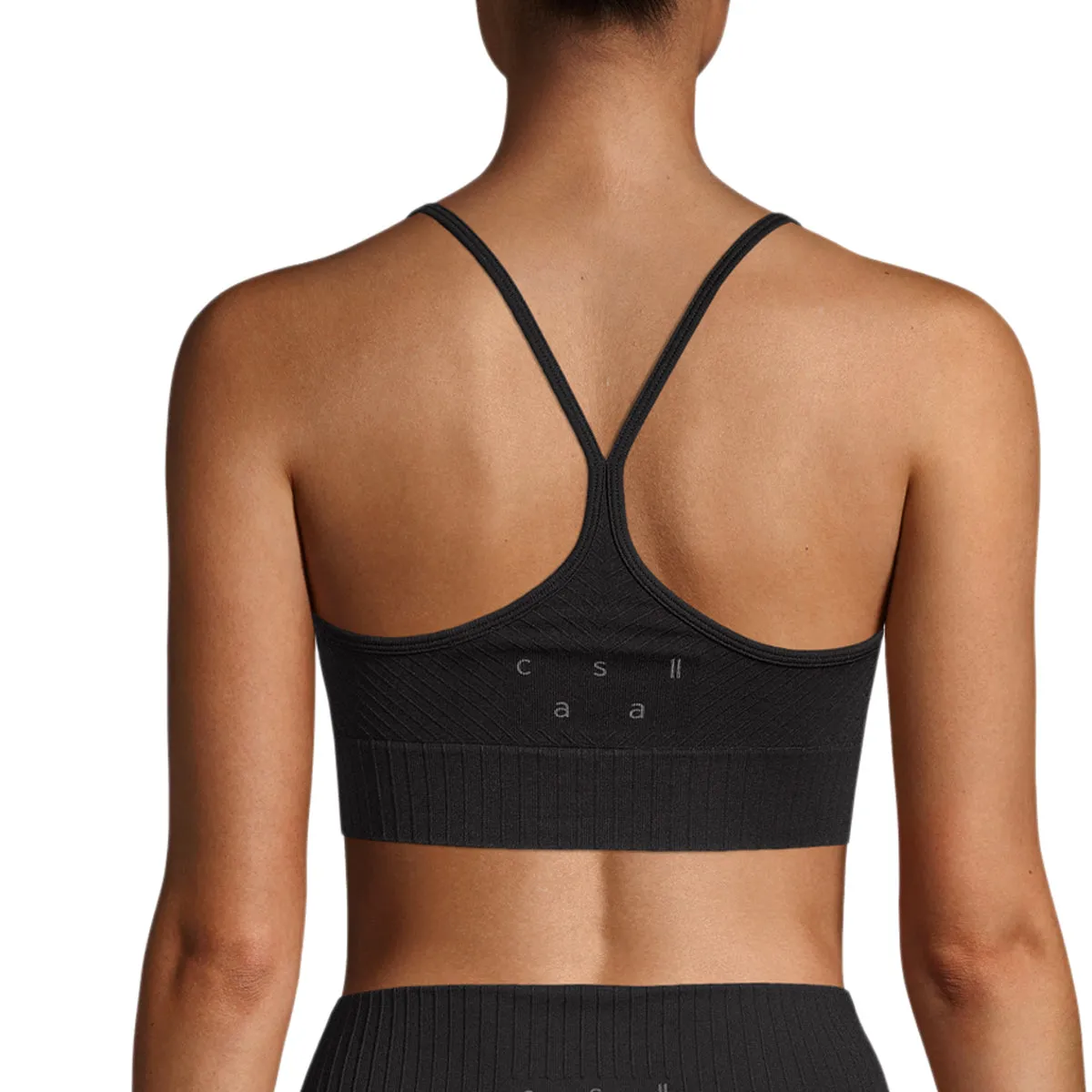 Seamless Graphical Rib Sports Top