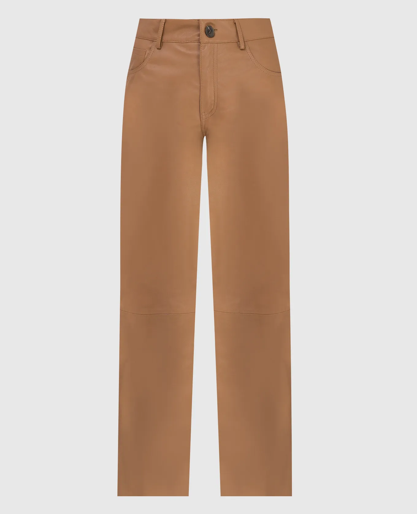 Simonetta Ravizza Xena Beige Leather Pants