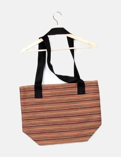 SKUNKFUNK  SKFK BOLSO MARRóN RAYAS
