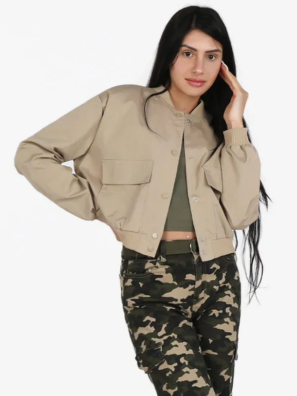Solada Cazadora bomber corta para mujer.