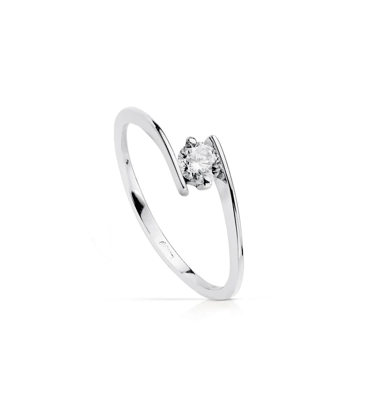 Solitaire blanc Blanca 18 Carats