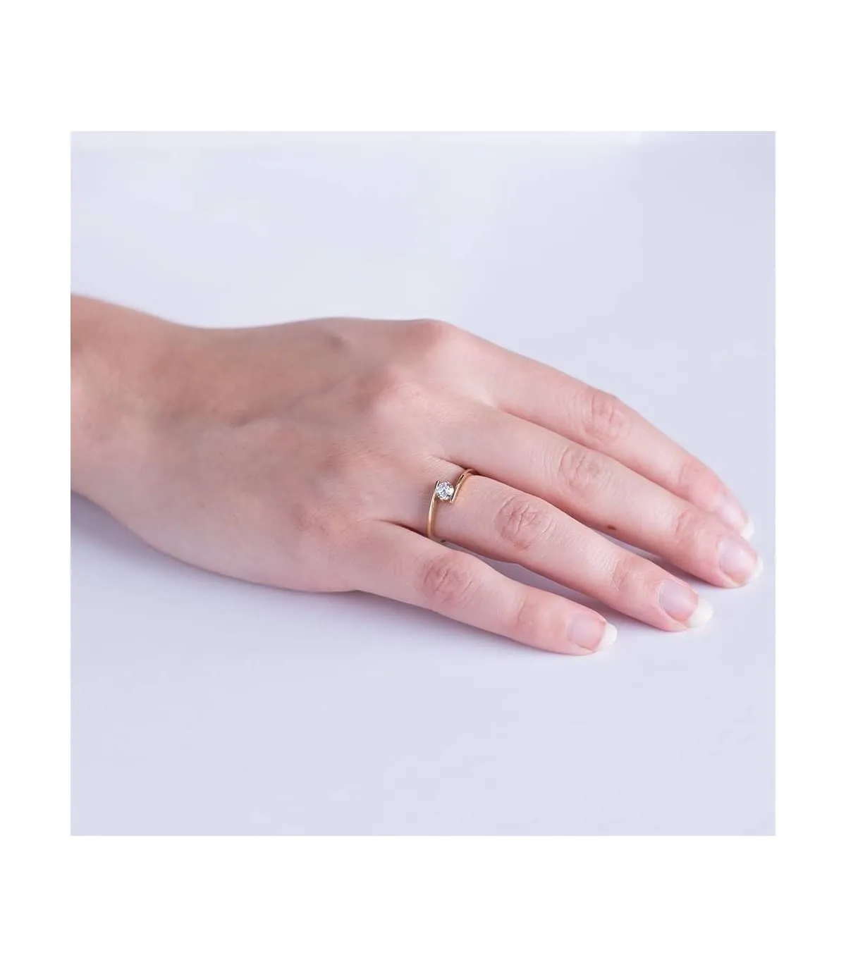 Solitaire Blanca 18 Carats