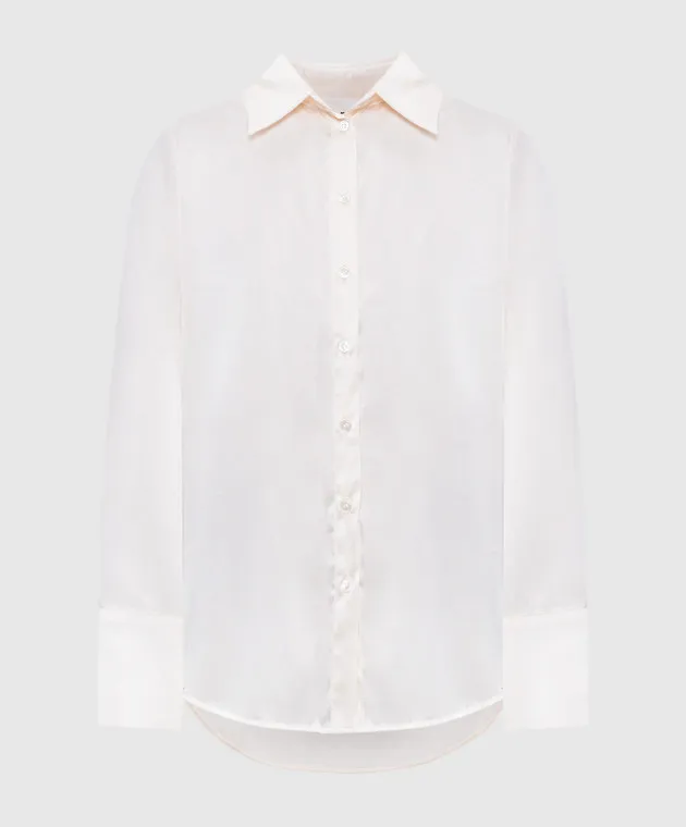 Solotre Beige silk blouse