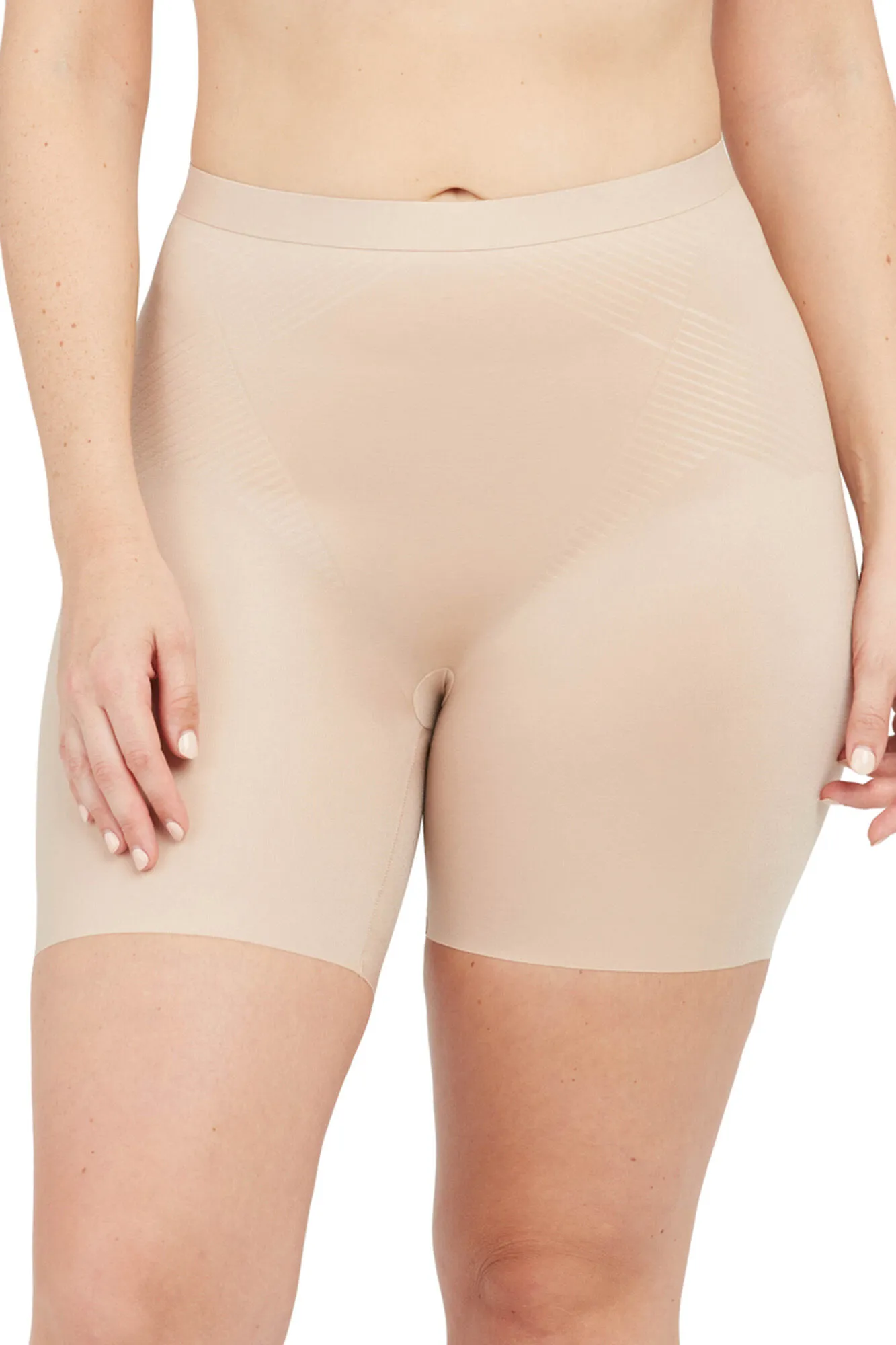 Spanx Faja pantalón moldeadora a la cintura con pierna corta