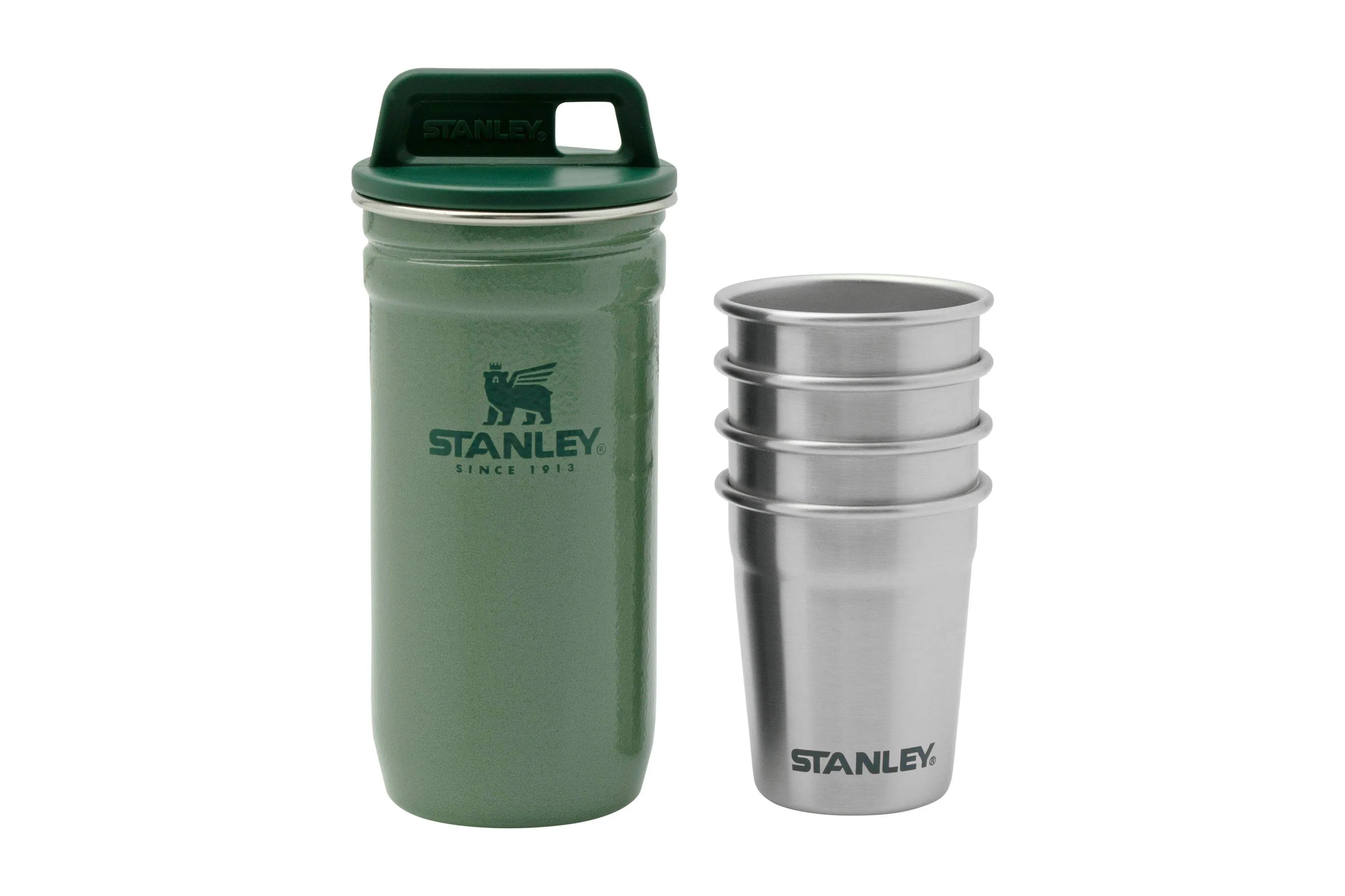 STANLEY ADVENTURE NESTING SHOT GLASS SET  HAMMERTONE GREEN