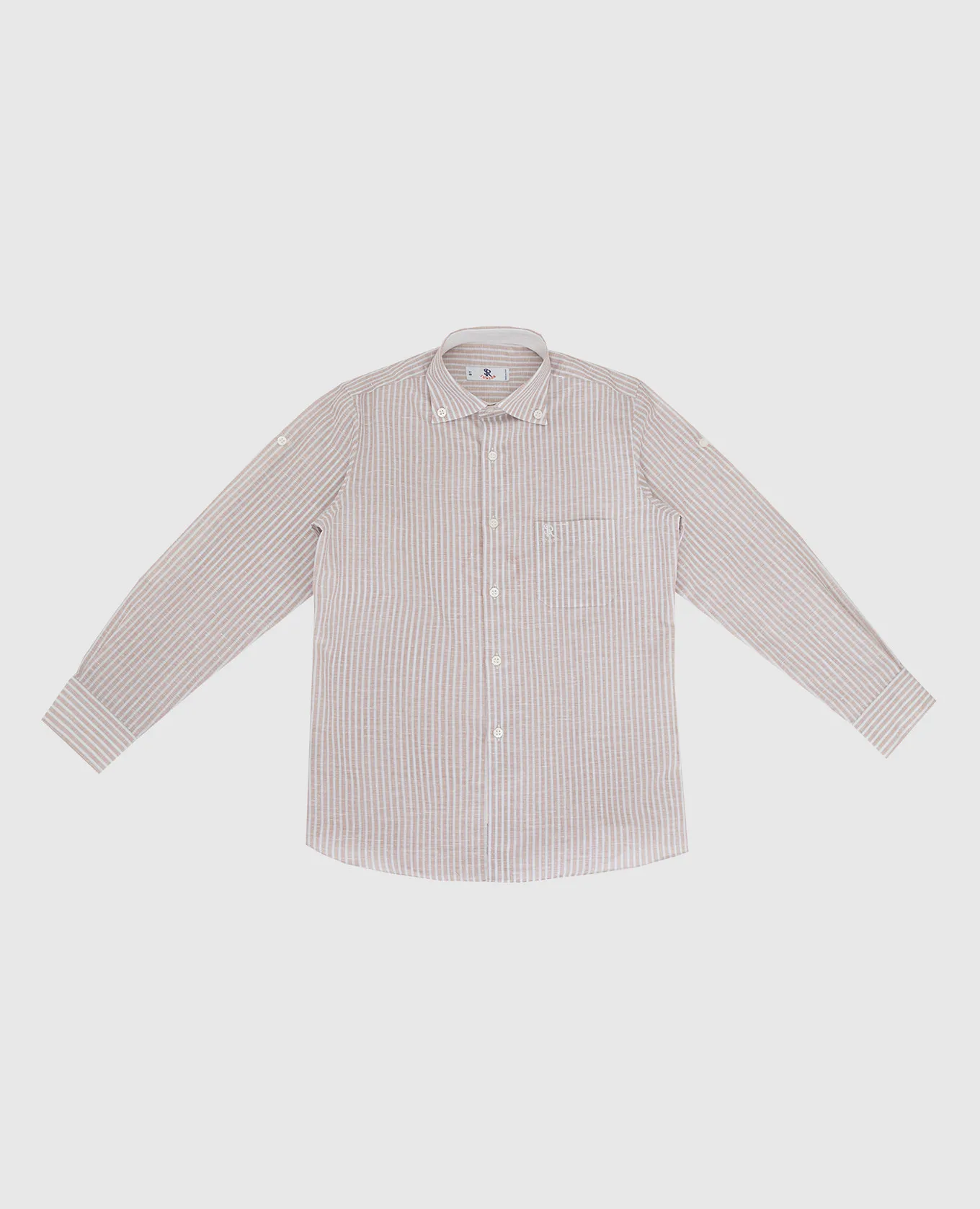 Stefano Ricci Children's beige striped shirt