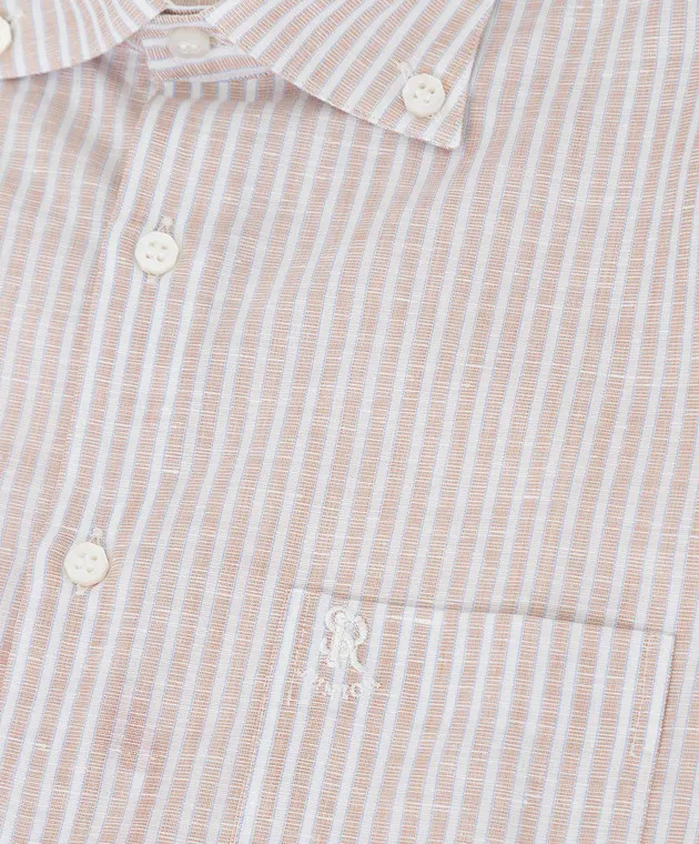 Stefano Ricci Children's beige striped shirt
