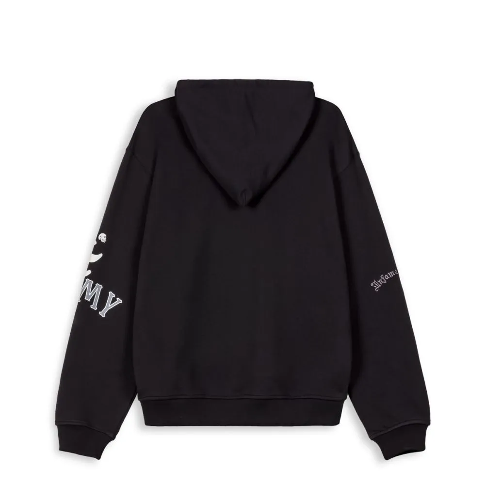 SUDADERA GRIMEY CAUSING PANIC VINTAGE HOODIE  BLACK | SS24