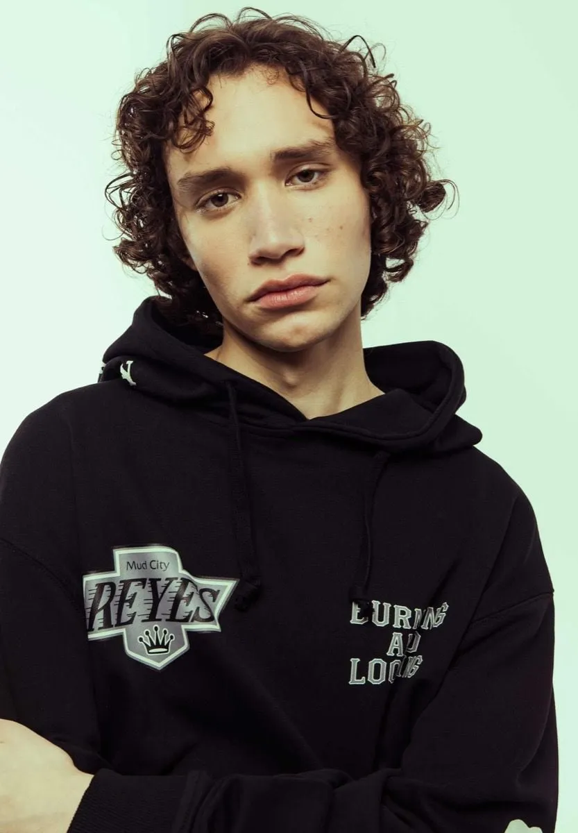 SUDADERA GRIMEY CAUSING PANIC VINTAGE HOODIE  BLACK | SS24