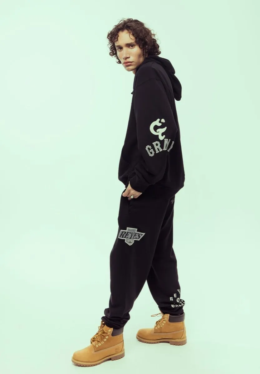 SUDADERA GRIMEY CAUSING PANIC VINTAGE HOODIE  BLACK | SS24