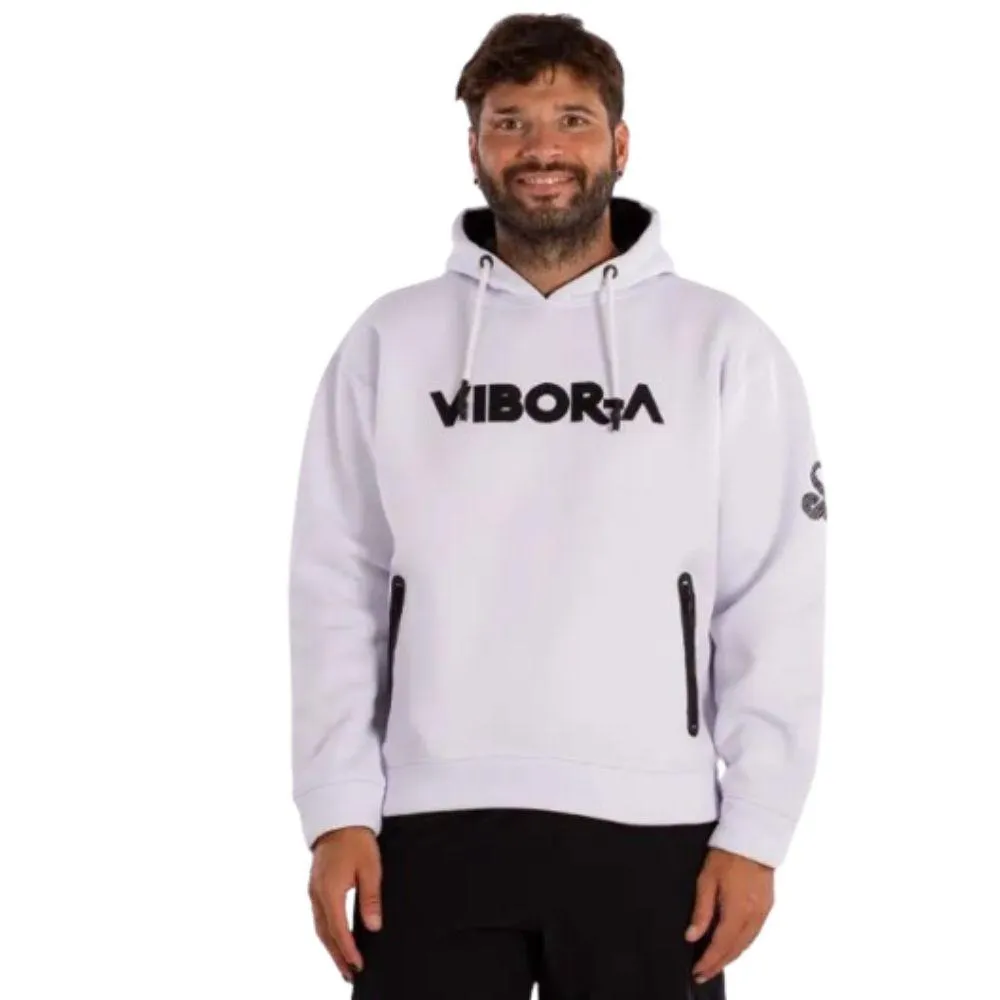 SUDADERA HOMBRE VIBORA YARARA. BLANCO