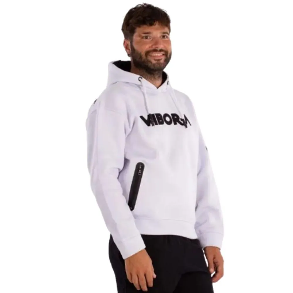 SUDADERA HOMBRE VIBORA YARARA. BLANCO