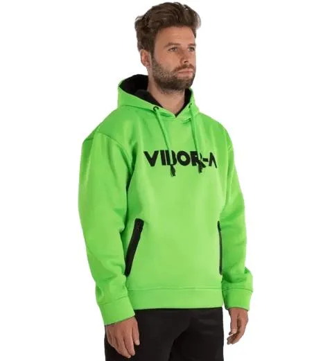 SUDADERA HOMBRE VIBORA YARARA. VERDE FLúOR
