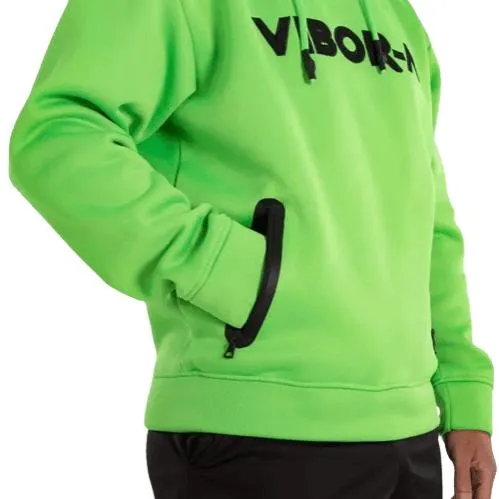 SUDADERA HOMBRE VIBORA YARARA. VERDE FLúOR
