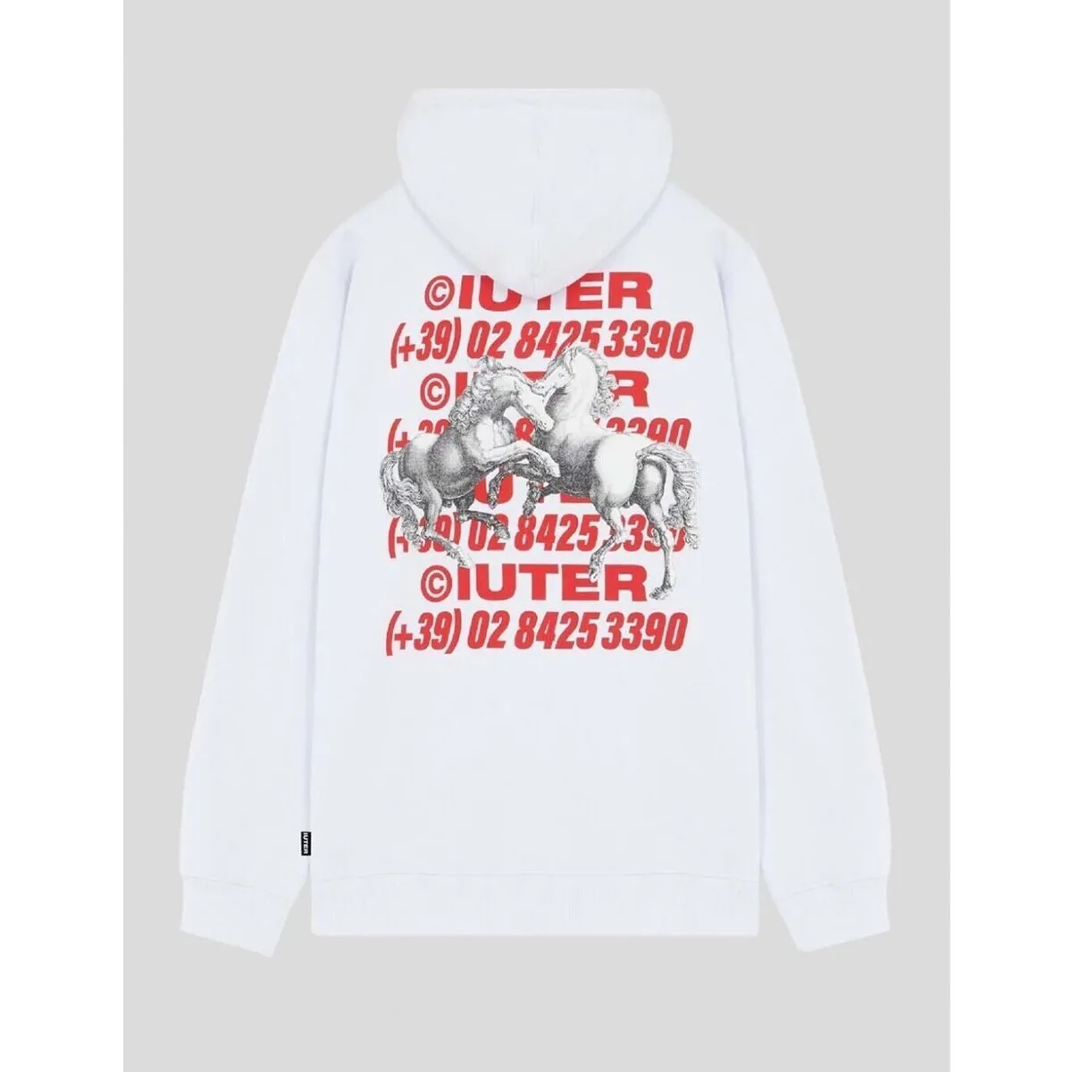 SUDADERA  HORSES HOODIE  WHITE