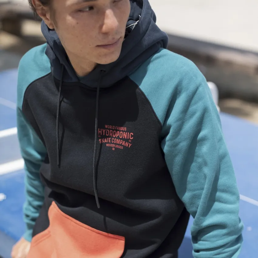 Sudadera Hydroponic niño con capucha FAMOUS GREEN / BLACK / NAVY / ORANGE Ref.  21545Y  verde/negra