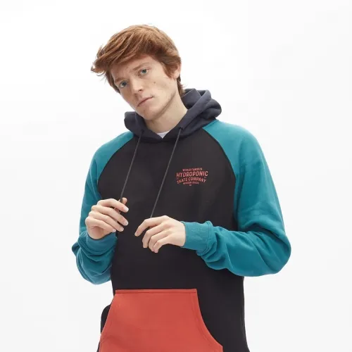 Sudadera Hydroponic niño con capucha FAMOUS GREEN / BLACK / NAVY / ORANGE Ref.  21545Y  verde/negra