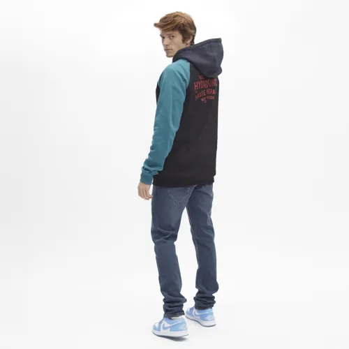 Sudadera Hydroponic niño con capucha FAMOUS GREEN / BLACK / NAVY / ORANGE Ref.  21545Y  verde/negra
