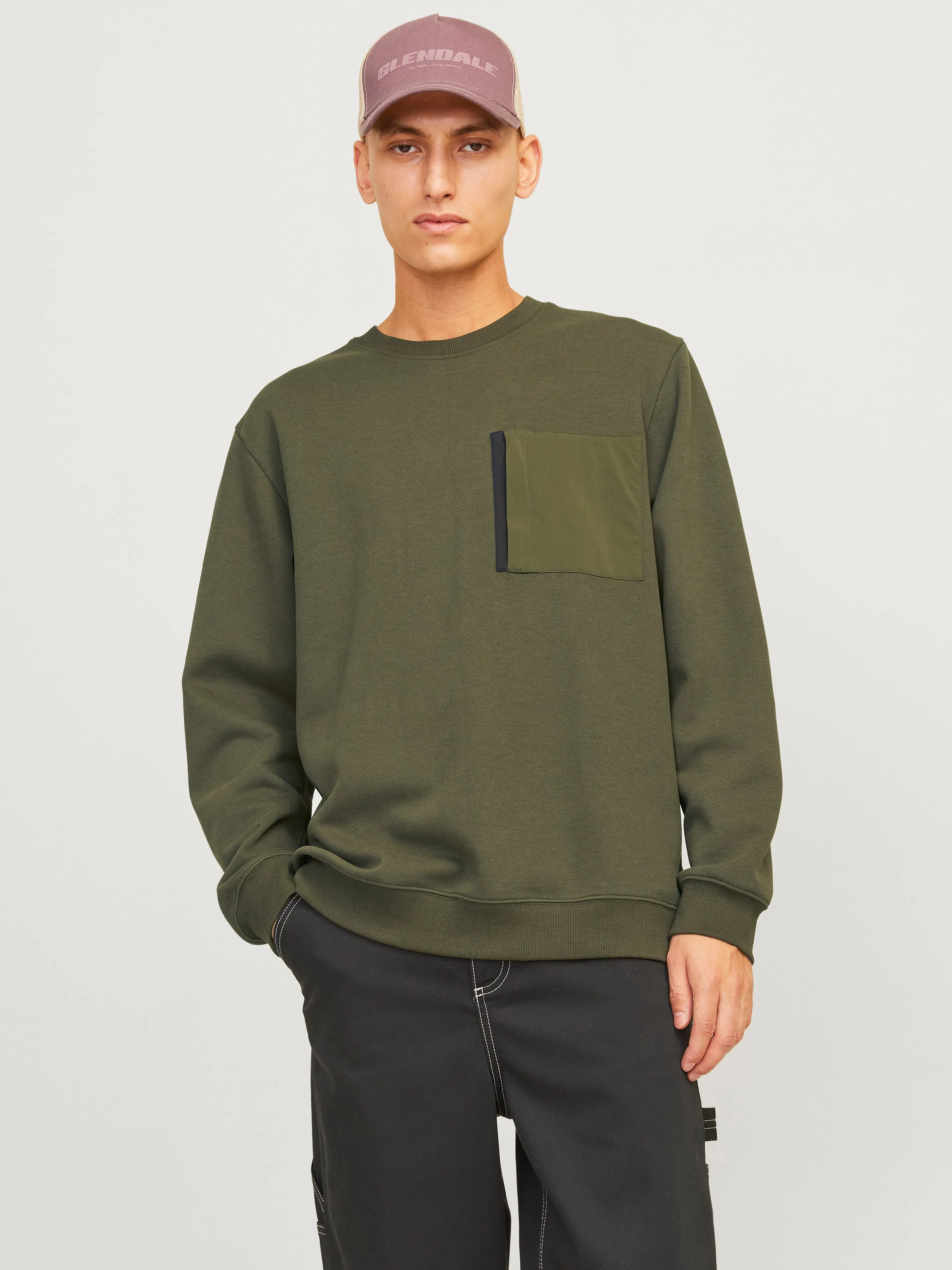 Sudadera Liso | Verde oscuro | Jack & Jones®