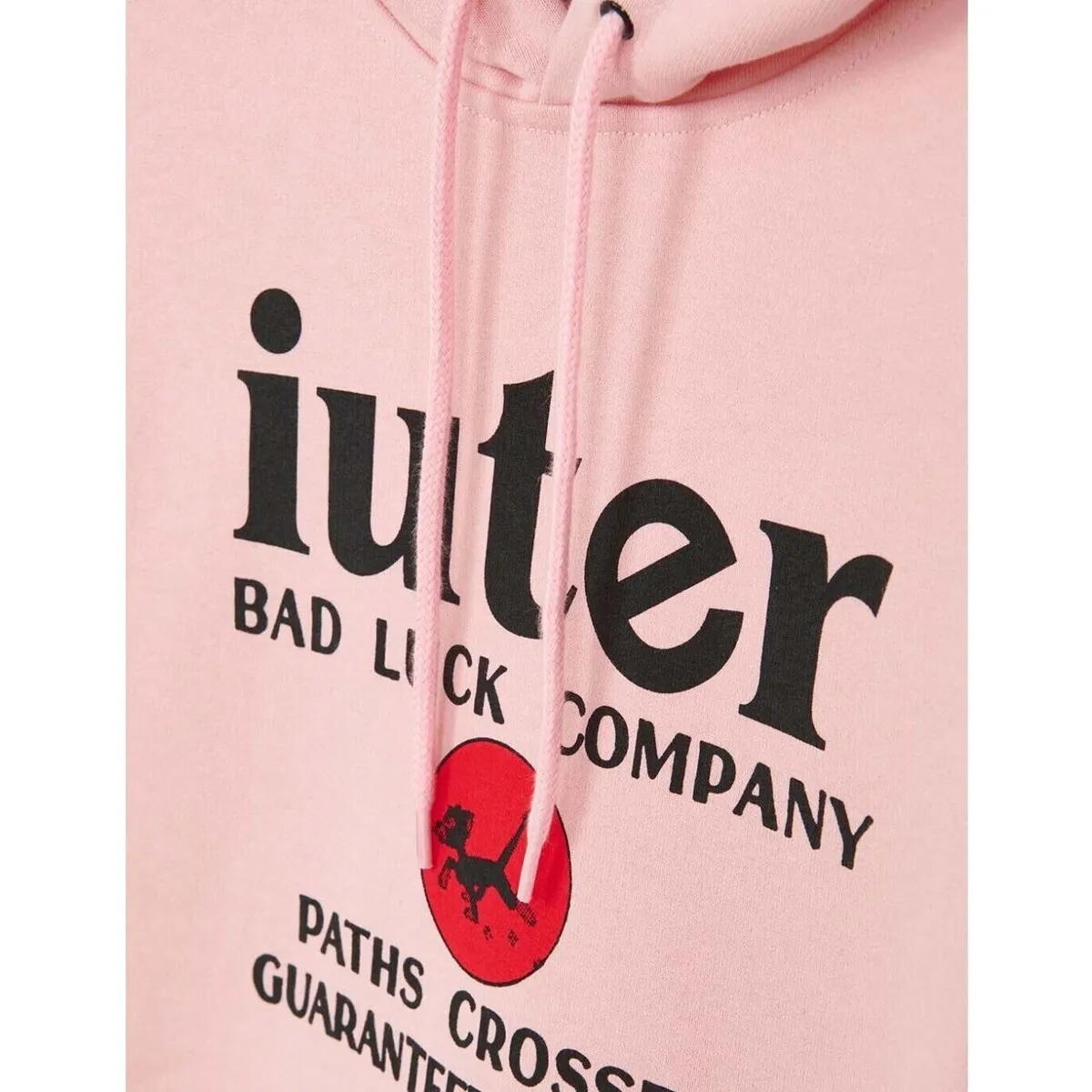 SUDADERA  UNLUCKY HOODIE PINK
