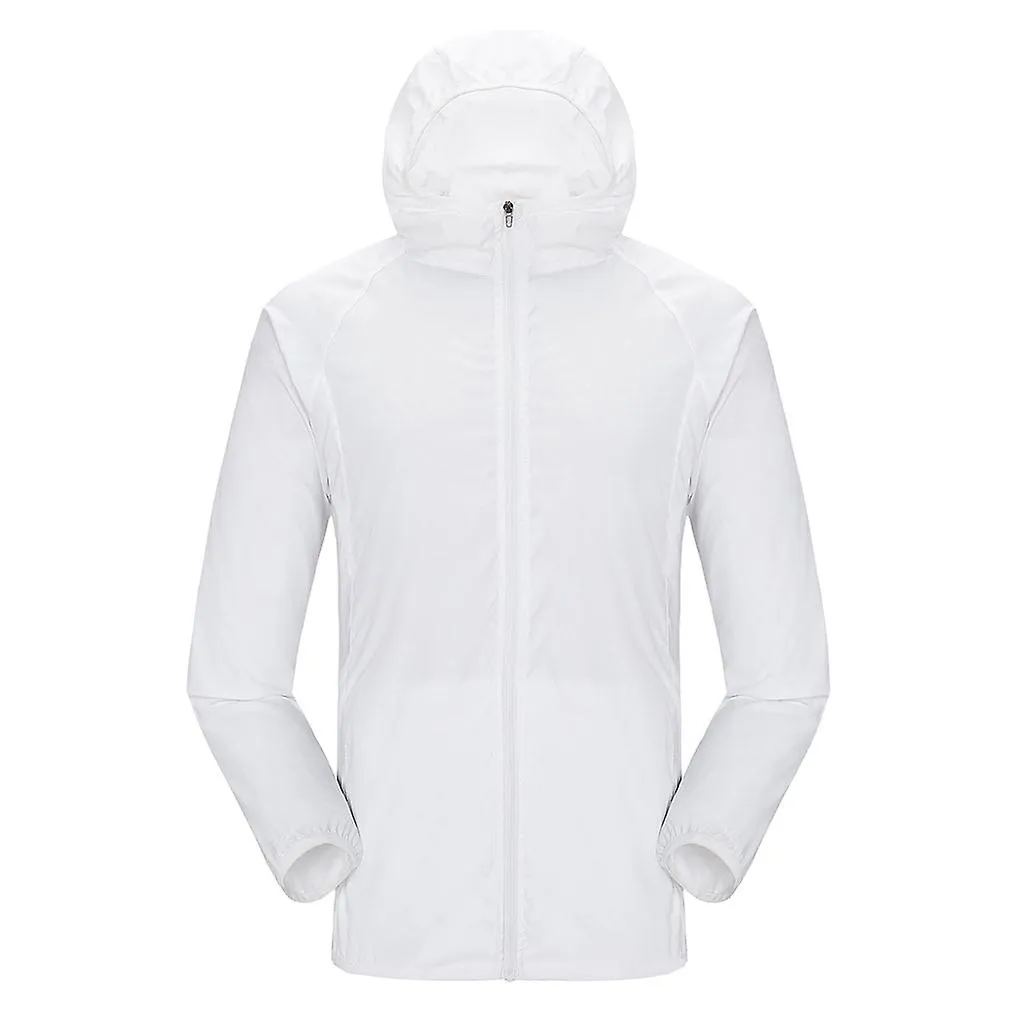 Sun Protection Jacket Unisex Hooded Coat Hiking Fishing Women Men