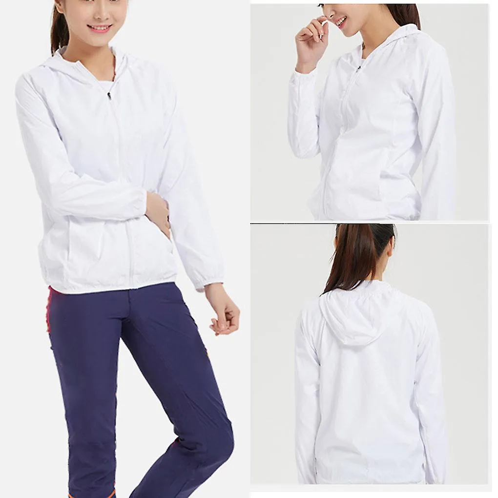 Sun Protection Jacket Unisex Hooded Coat Hiking Fishing Women Men
