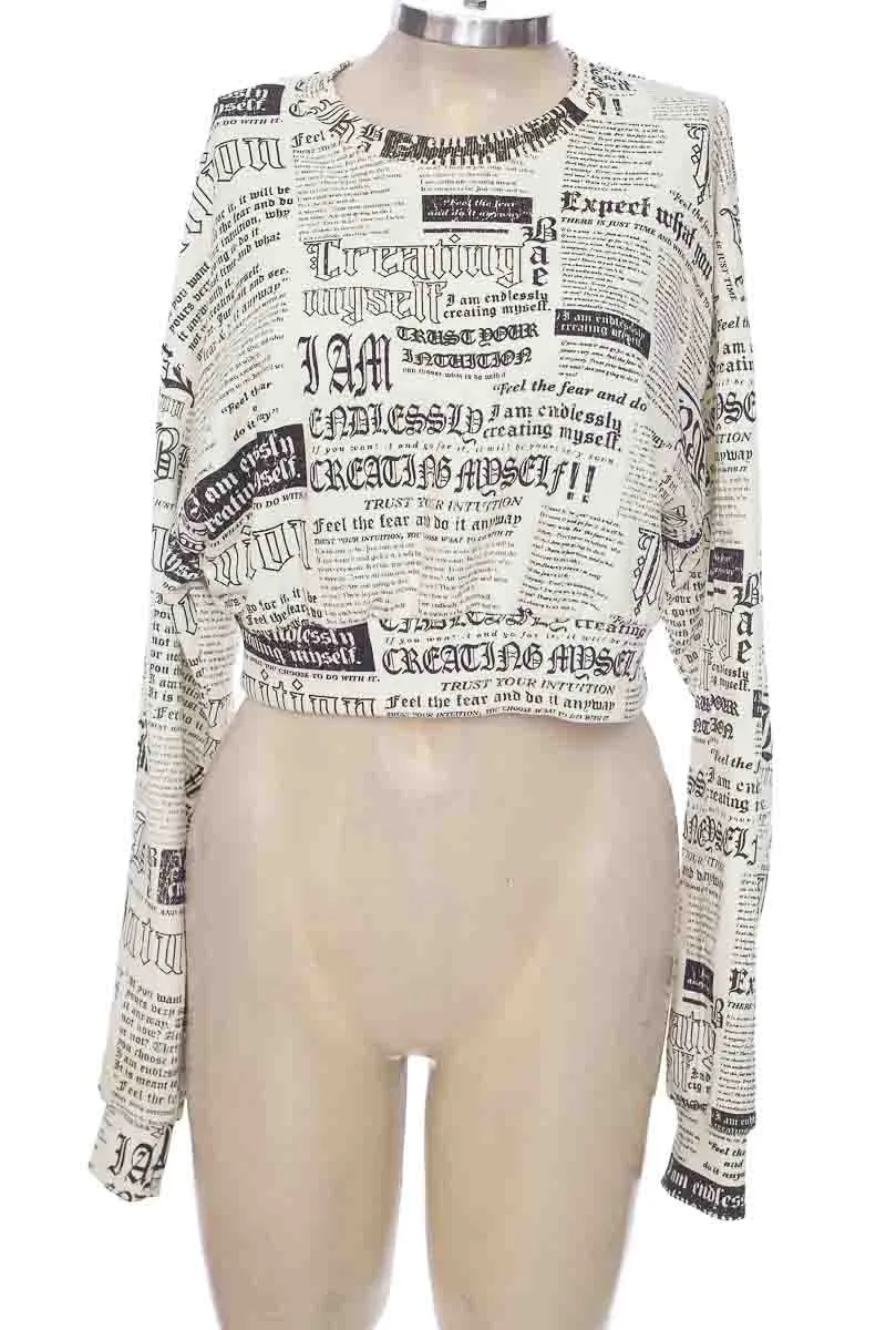 SWEATER COLOR BLANCO  BERSHKA