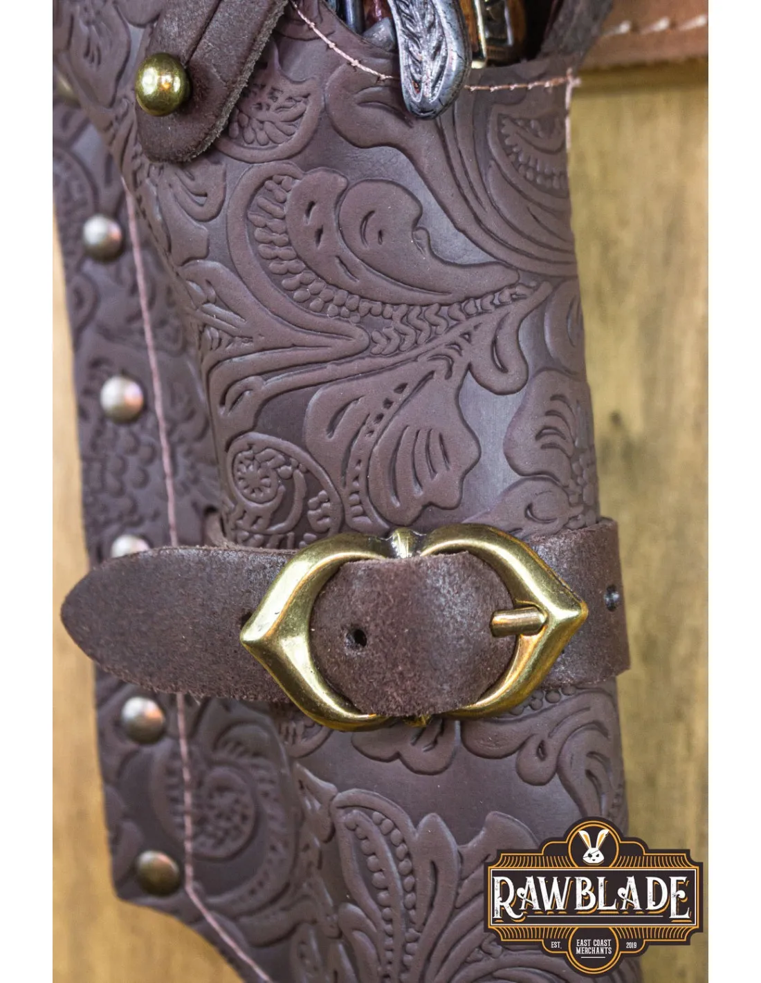 TAHALí DE PISTOLA DELUXE JACK RACKHAM DERECHA  MARRóN