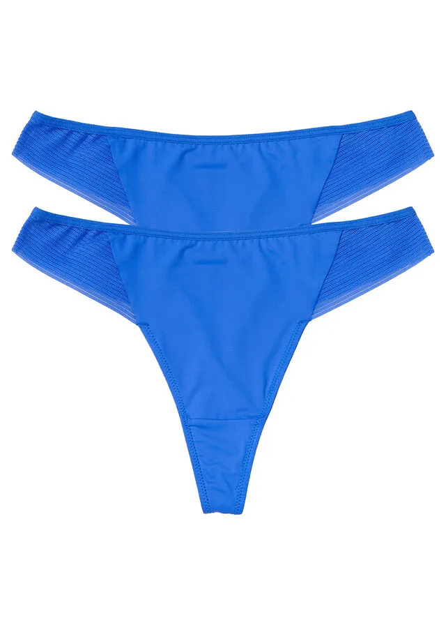 Tanga (2 unidades) Azul zafiro