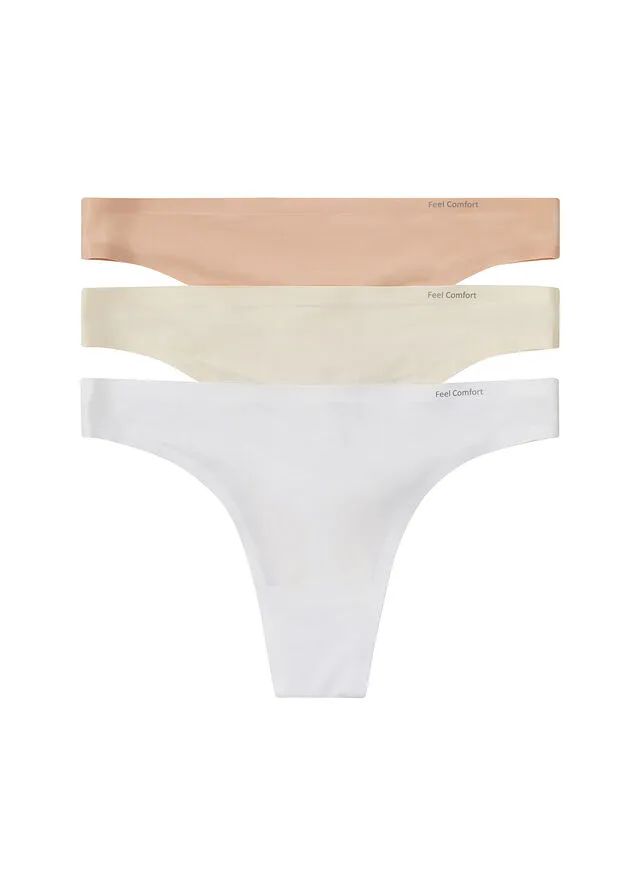 TANGA BLANCOBEIGE MATEBEIGE