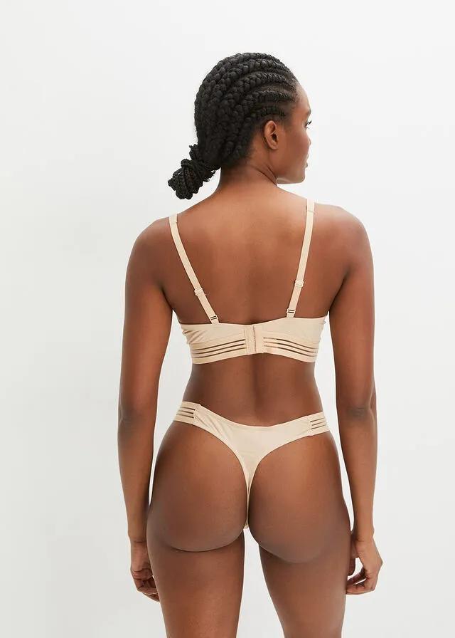Tanga en V Beige tiza