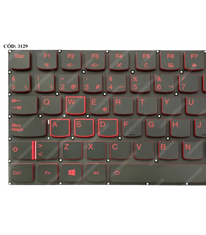 TECLADO LENOVO LEGION Y520 Y52015IKB Y52015IKBA Y72015IKB R720 R72015IKB SERIES BK KB BLRED SP ORIG.