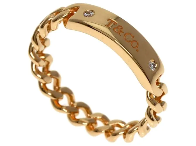 Tiffany & Co Anillo de diamante Tiffany Microlink 2P en oro rosa de 18K 