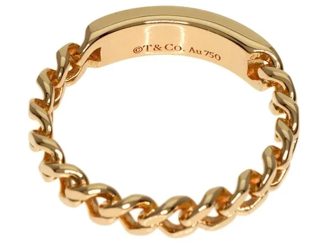 Tiffany & Co Anillo de diamante Tiffany Microlink 2P en oro rosa de 18K 