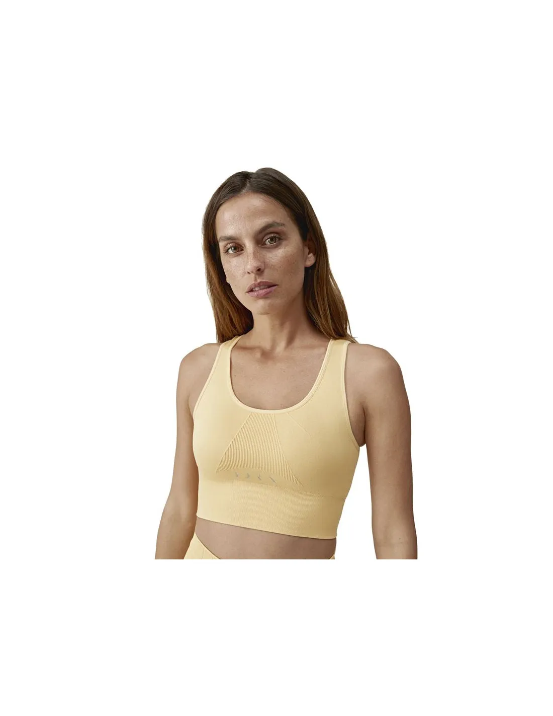 Top deportivo Born Living Yoga Urdhva Yellow Sorbet