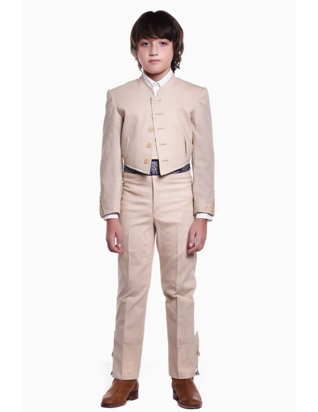 TRAJE CAMPERO COMPLETO CUADRITO LYCRA TRAJE CORTO NIÑA