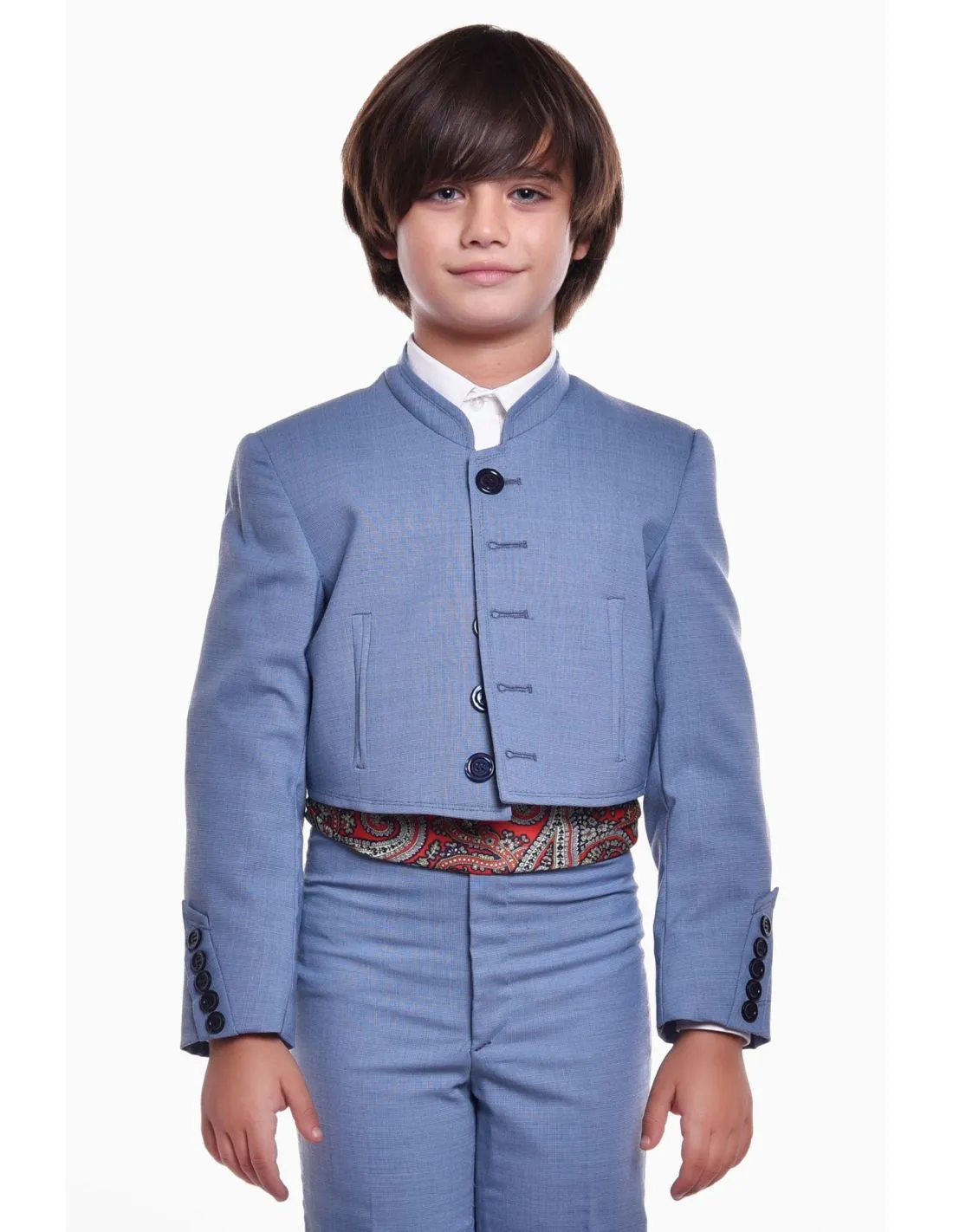 TRAJE CAMPERO COMPLETO CUADRITO LYCRA TRAJE CORTO NIÑA