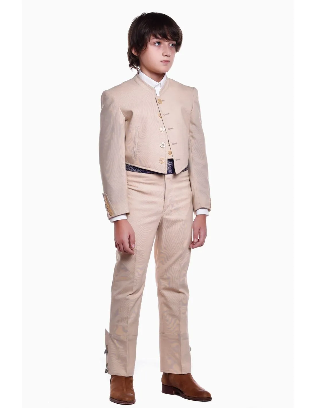 TRAJE CAMPERO COMPLETO CUADRITO LYCRA TRAJE CORTO NIÑA