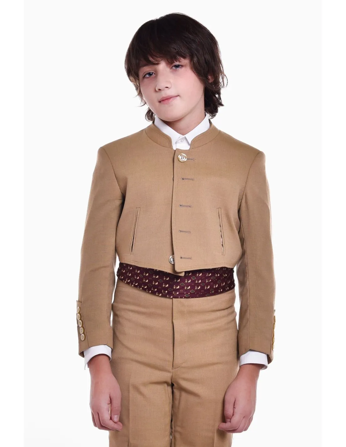 TRAJE CAMPERO COMPLETO CUADRITO LYCRA TRAJE CORTO NIÑA