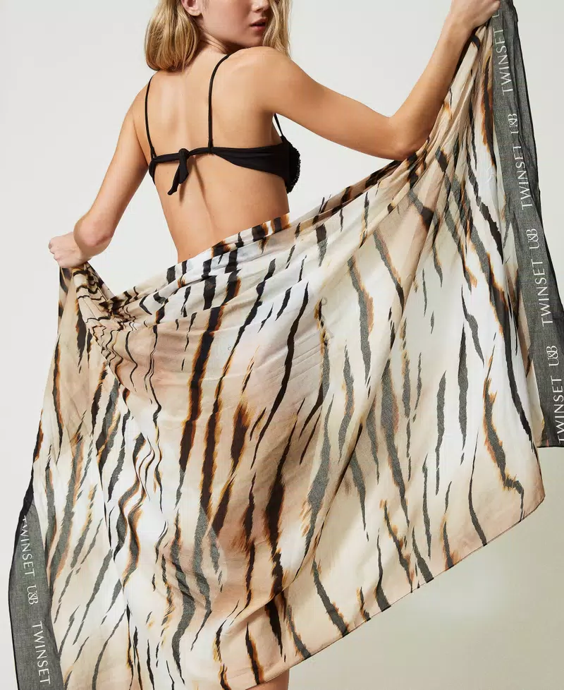 Twinset pareo con estampado integral