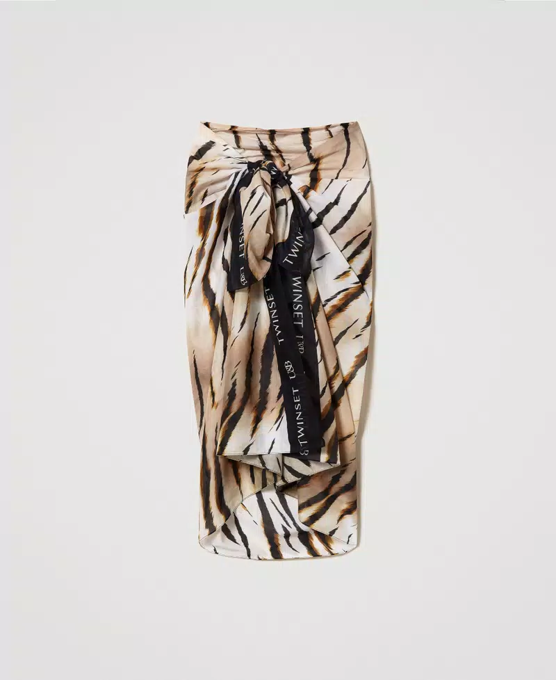 Twinset pareo con estampado integral