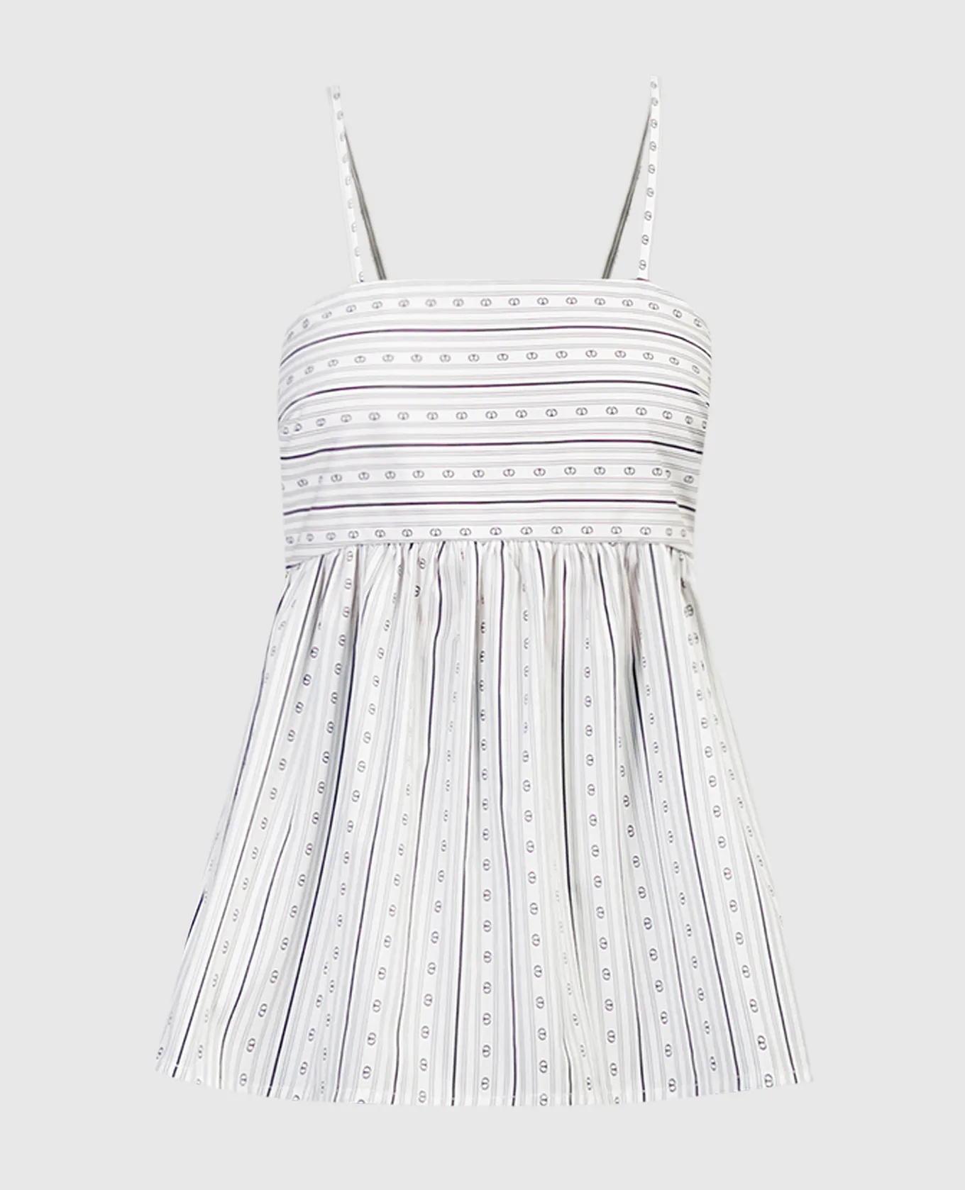 Twinset White top in a branded pattern