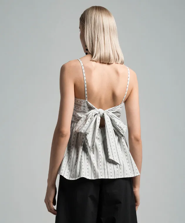 Twinset White top in a branded pattern