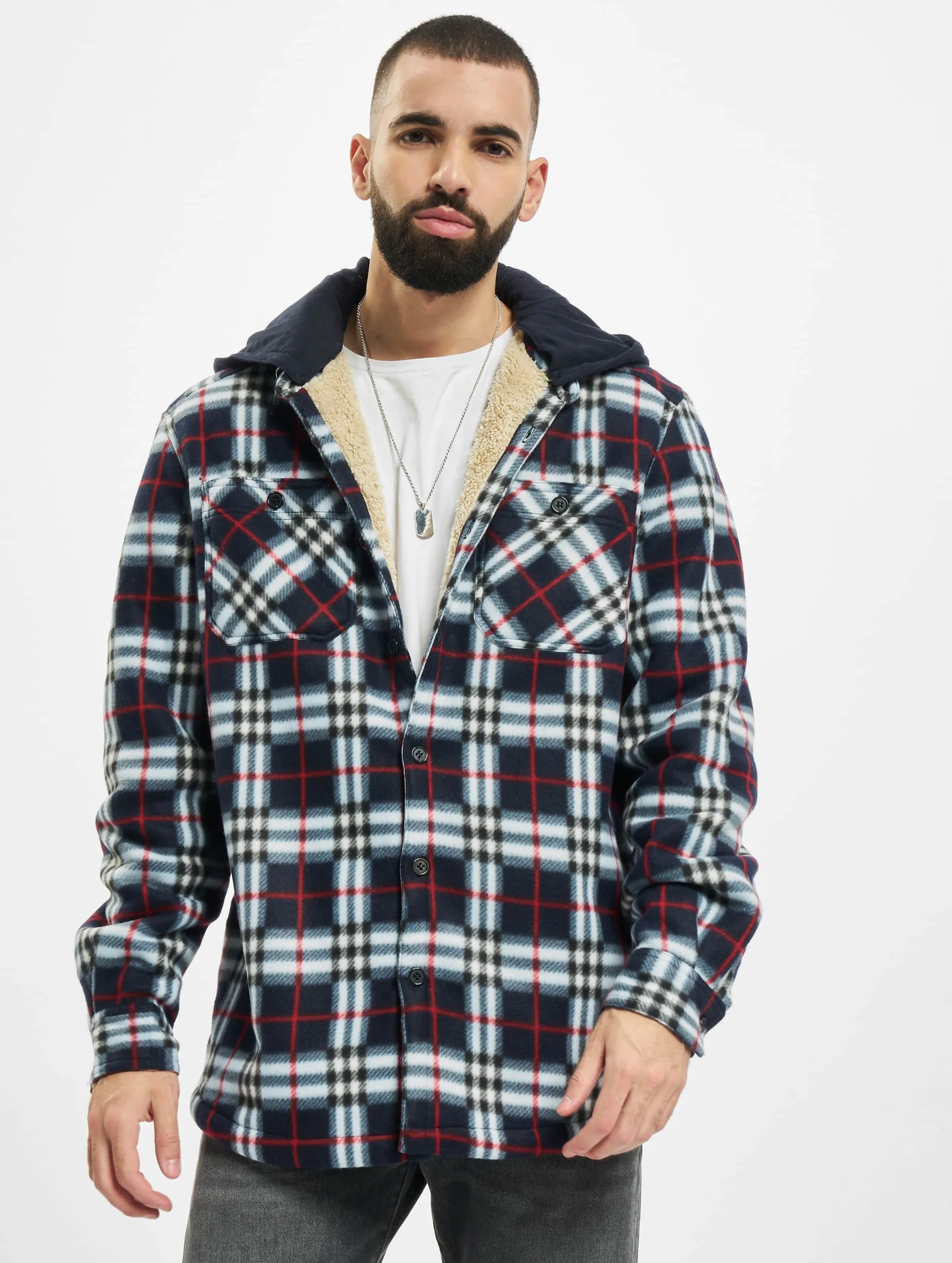 Urban Classics Hooded Polar Fleece Overshirt