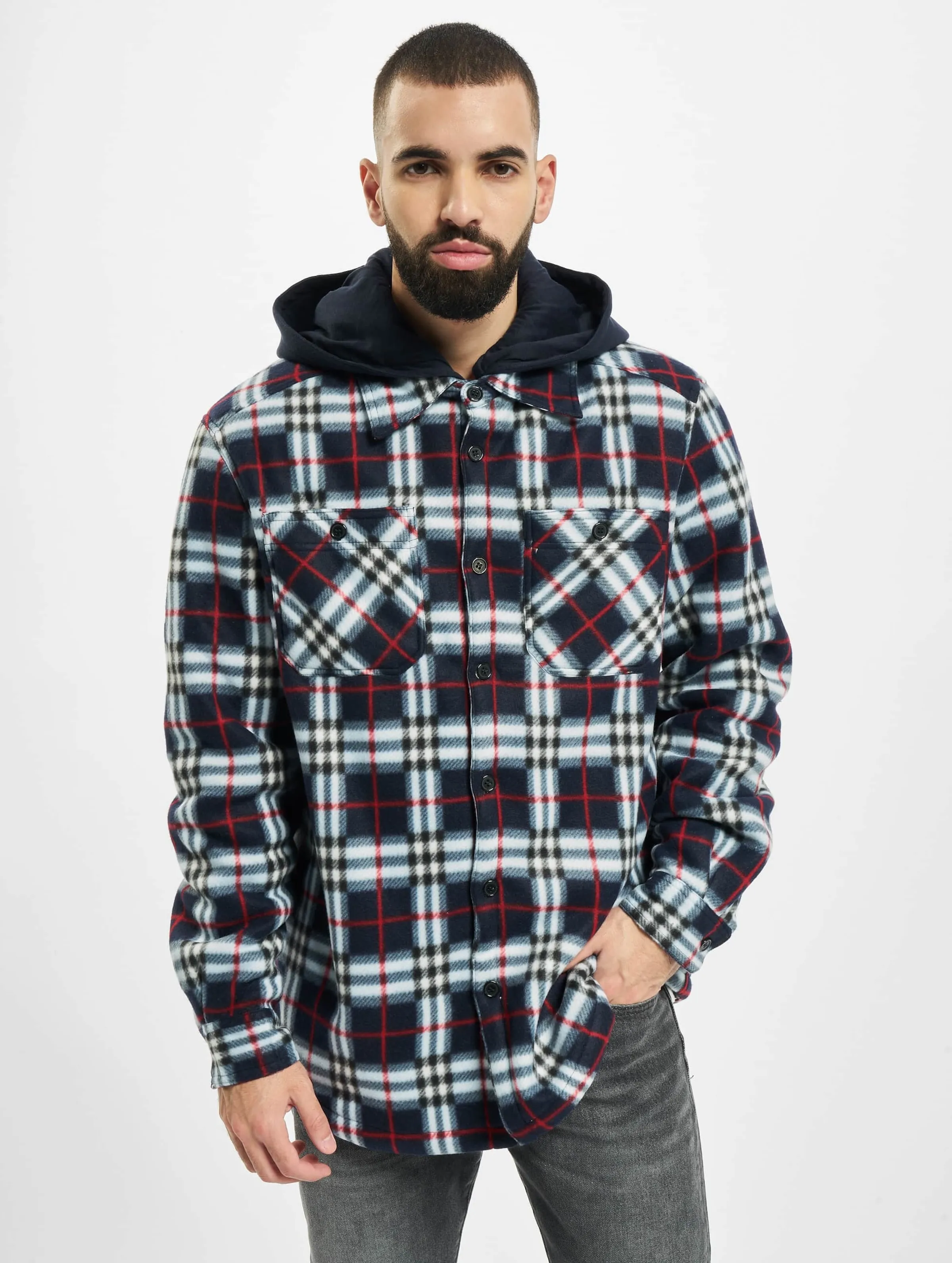 Urban Classics Hooded Polar Fleece Overshirt